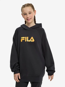 Дитяче худі для дівчинки Fila 133734FLA-99 134-140 см Чорне (2999002612466_0990056583254)