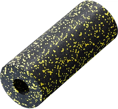 Массажный ролик 4FIZJO EPP PRO+ 33 x 14 см (валик, роллер) гладкий Black/Yellow (P-5907222931431)