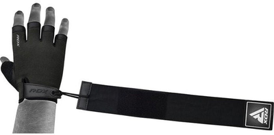 Перчатки для фитнеса RDX T2 Half Black PLUS-LX Черные (WGA-T2HB-XL+)