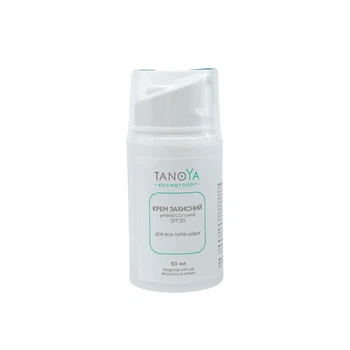 Крем Tanoya защитный универсальный SPF 30 для всех типов кожи 100 мл.