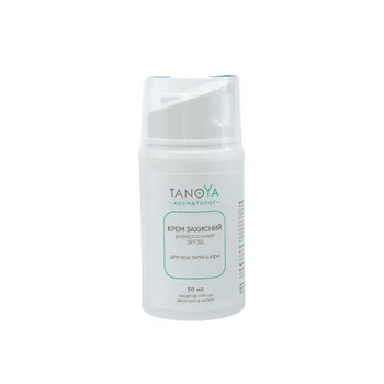 Крем Tanoya захисний універсальний SPF 30 для всіх типів шкіри 50 мл