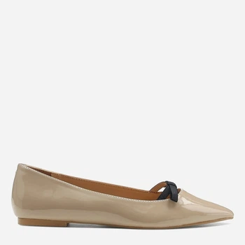 Женские балетки Nine West 101082289 38 24.8 см Бежевые (8683121979183)