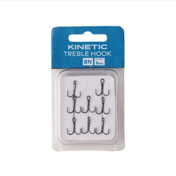 Трійник Kinetic Treble Hook # 6 BN 8шт,F691-007-017