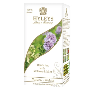 Чай черный Hyleys Гармония природы с мелиссой и мятой 25 пакетиков (4791045006961)