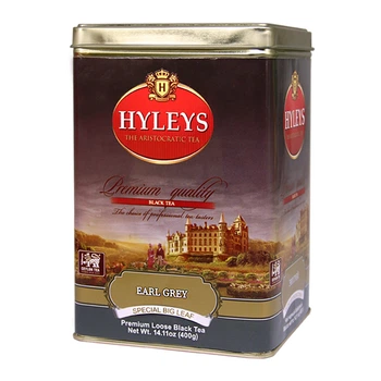 Чай чорний Hyleys Ерл Грей крупнолистовий жерстяна банка 400 г (4791045010418)