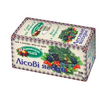 Чай плодово-ягідний Карпатський чай Лісова ягода 20 пакетиків (4820024210157)
