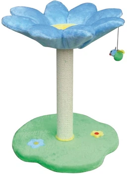Когтеточка столбик на подставке Croci Flowers Daisy Cat Tree 45*45*59 см