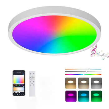 Потолочный светильник 30см RGB Пульт + APP