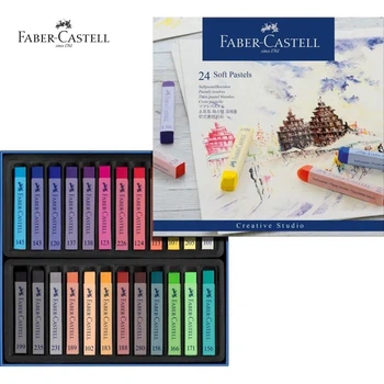 Набір м'яких пастельних крейд Faber-Castell Soft Pastels довжина крейди 70 мм, 24 кольори, 128324
