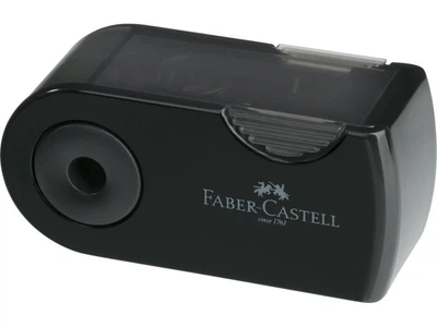 Точилка Faber-Castell, 1 отверстие, с контейнером, Sleeve mini, (182710)
