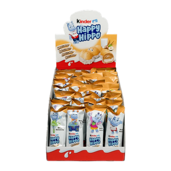 Набір Батончик 28шт Kinder Happy Hippo Hasselnuss 20.7g