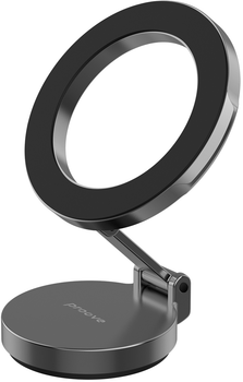 Автотримач для телефона Proove Hoop Stick-on Magnetic Ring Black (555420001)
