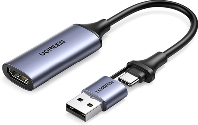Конвертор сигналу Ugreen CM489 USB-A/Type-C to HDMI Video Capture Device (2000155)