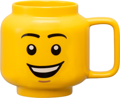 Кружка Lego Happy Boy керамічна жовта 530 мл (5711938247652)