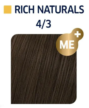 Фарба для волосся Wella Professionals Koleston Perfect Me+ 4/3 Medium brown/Gold стійка 60 мл (8005610657448)