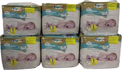 Підгузки 1 розміру Lupilu Soft Premium , 2-5 кг BOX 144 шт
