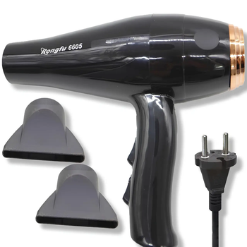 Фен для волосся + 2 насадки, 3000W / Професійний / Потужний RONGFU B6605 (L)