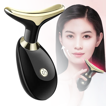 Лифтинг массажер для лица и шеи Face Lifter / Микротоковый массажер лица / Массаж шеи с импульсным светом