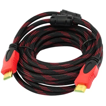 Кабель HDMI-HDMI з фільтрами, 10 м / HDMI шнур для телевізора / Провід для підключення комп'ютера та ноутбука