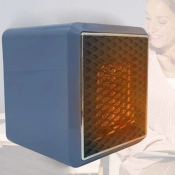 Портативний керамічний обігрівач на 1500Вт Handy Heater Pure Warmth / Электрообогреватель с подсветкой