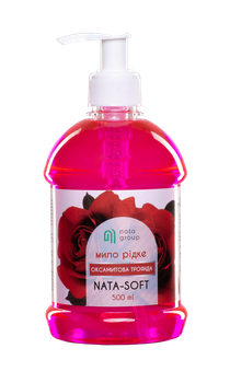 Мило рідке Nata group Nata-soft оксамитова троянда флакон 500 мл