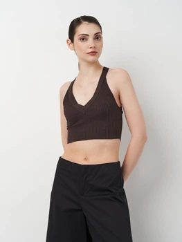 Футболка женская Zara 8534/753 M Коричневая (00085034753030)