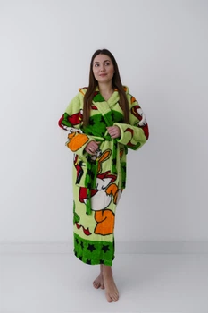 Халат жіночий UT HT03 2212 XXL Дональд Дак зелений