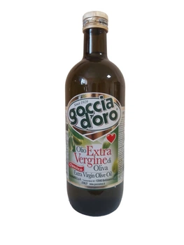 Оливковое масло Goccia D'oro Olio Extra Vergin di Oliva Classico Нерафинированное Холодного отжима Стеклянная бутылка 1 л
