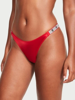 Трусики стрінги Victoria's Secret Very Sexy Shine Strap Thong Panty S Червоний (26706241)