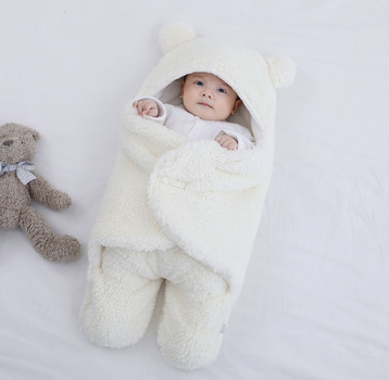 Конверт плюшевый теплый з хлопковой внутренней стороной Teddy белый