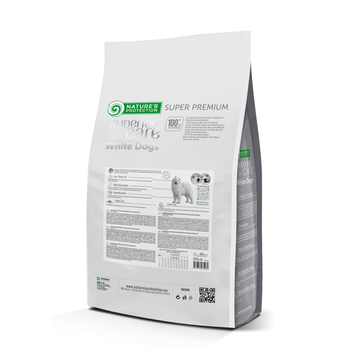Сухой беззерновой корм Nature's Protection Superior Care White Dogs Grain Free White Fish Junior All Sizes для щенков с белой шерстью всех пород с белой рыбой 4 кг (арт NPSC47596)