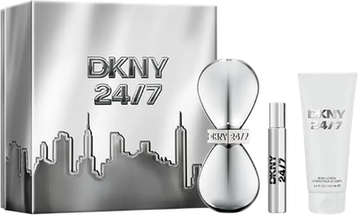 Zestaw damski DKNY 24/7 Woda perfumowana 100 ml + Balsam do ciała 100 ml + Woda perfumowana 15 ml (0085715961037)