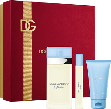 Набір для жінок Dolce&Gabbana The One Light Blue Туалетна вода 100 мл + Крем для тіла 50 мл + Туалетна вода 10 мл (8054754400670)