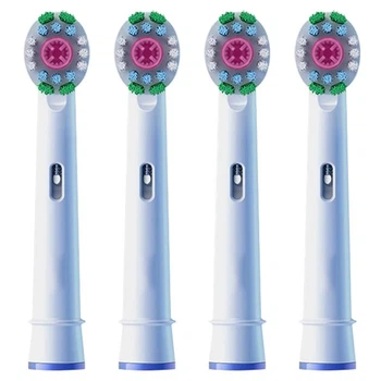 Насадки совместимые с электрической зубной щеткой Oral-B Pro 3D White 4 шт