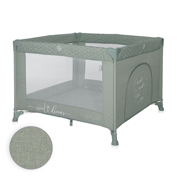 Детский манеж с сетчатыми стенками от рождения Sunny Playground Iceberg Green Star Lorelli Зеленый