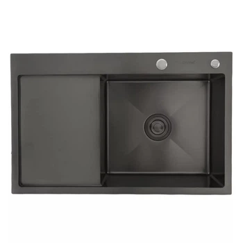 Кухонна мийка GAPPO GS7850-6R поверхня PVD 780x500 мм чаша права