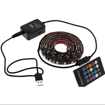 LED лента подсветки ТВ с пультом ДУ RGB 2м USB 5В 2А (284564)