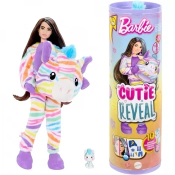 Кукла Barbie Cutie Reveal Цветные пушистики Зебра