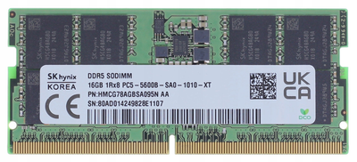 Оперативна пам'ять SODIMM 16Gb DDR5 5600Mhz Hynix HMCG78AGBSA095N б/в