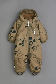 Комбинезон на флисе темно-бежевый Микки Маус H&M 68см (400099749)