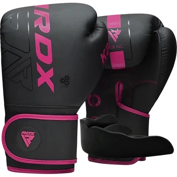 Боксерські рукавиці RDX F6 MATTE PINK-8OZ (капа в комплекті)