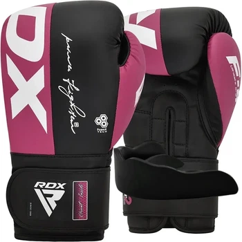 Боксерські рукавиці RDX REX F4 PINK/BLACK-10 унцій (капа в комплекті)