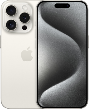 Мобільний телефон Apple iPhone 15 Pro 512GB White Titanium (REF A) (2AMTV83)