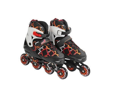 Ролики Best Roller, L размер 39-41, длина стельки 25- 27 см, колеса PU, d колес – 7 см. Black and red (166589)