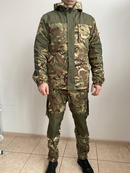Костюм камуфляжний Гірка мультикам з тканини демісезонний ріпстоп з утепленою курткою на флісі 56
