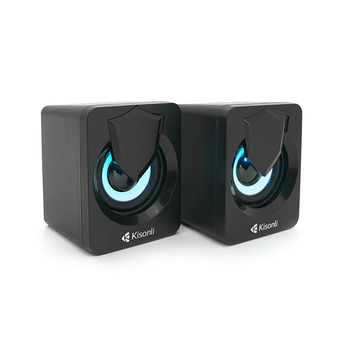 Колонки 2.0 Kisonli L-1030 USB 3.5мм 2x3Вт 20Гц-20КГц 20х11х13см