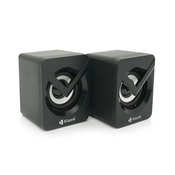 Колонки 2.0 Kisonli L-1040 USB 3.5mm 2x3Вт 20Гц-20кГц 20х11х13 см