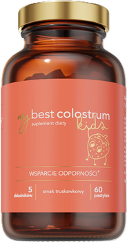 Дієтична добавка MyBestPharm MyBestColostrum Kids 60 шт Полуниця (5904824651590)