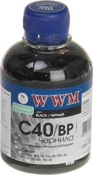 Чорнило Canon PG-40Bk/PG-50Bk/PGI-5Bk (Black Pigment) 200г *WWM