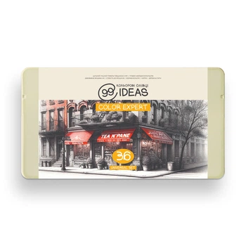 Набір олівців кольорових 99IDEAS "Color Expert" 36 кольорів, Universal Set, металева коробка, 99CE-36UNI